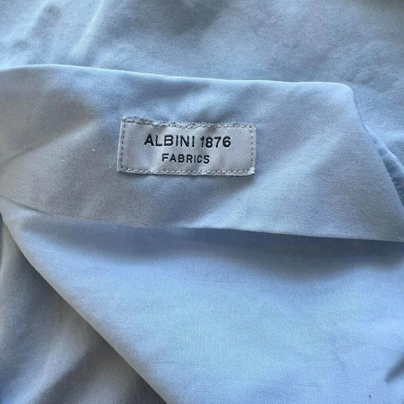 SuitSupply French Cuff Long Sleeve Button Up Dress Shirt 38/15 - Picture 4 of 7